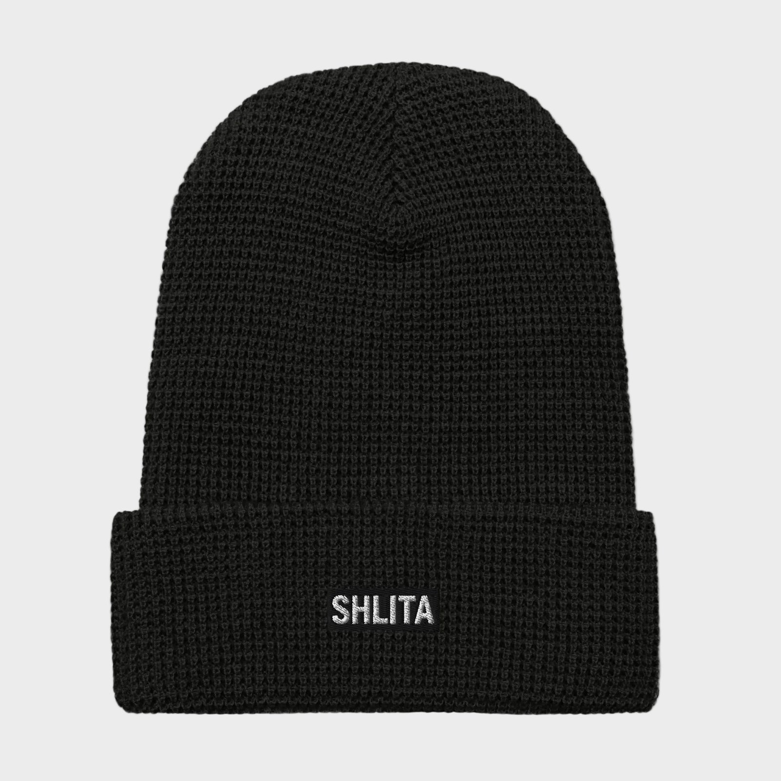 shlita box logo waffle beanie