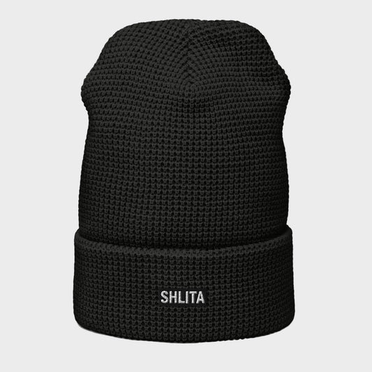 shlita box logo waffle beanie