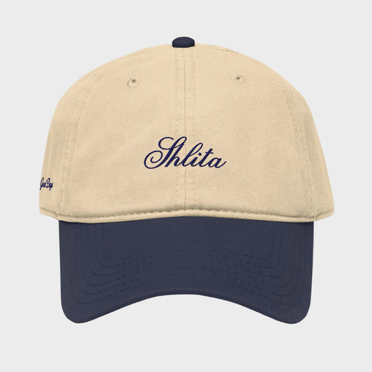 shlita script navy two tone