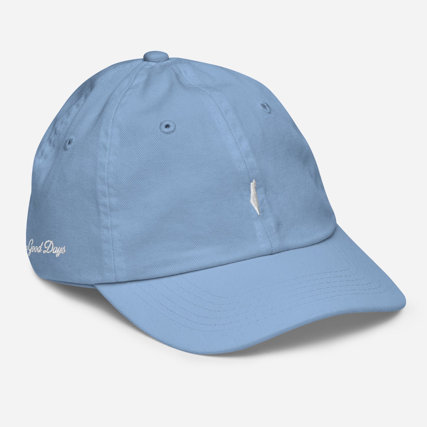 baby blue cap kids israel side