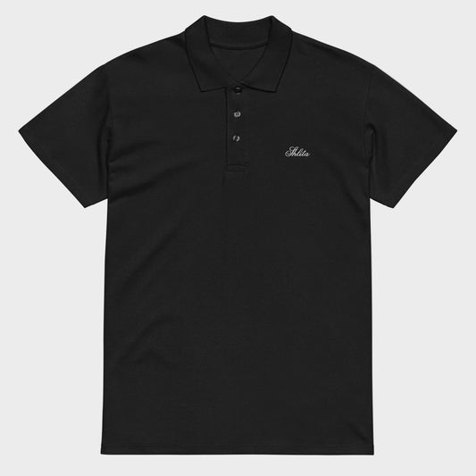 new script polo front black