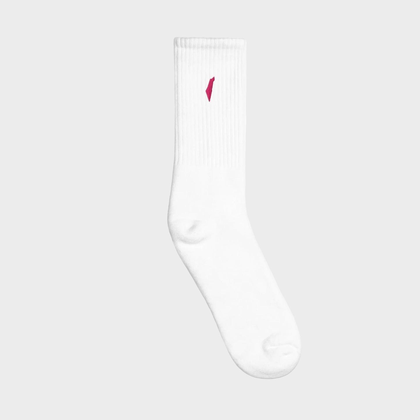 pink and white israel shlita socks