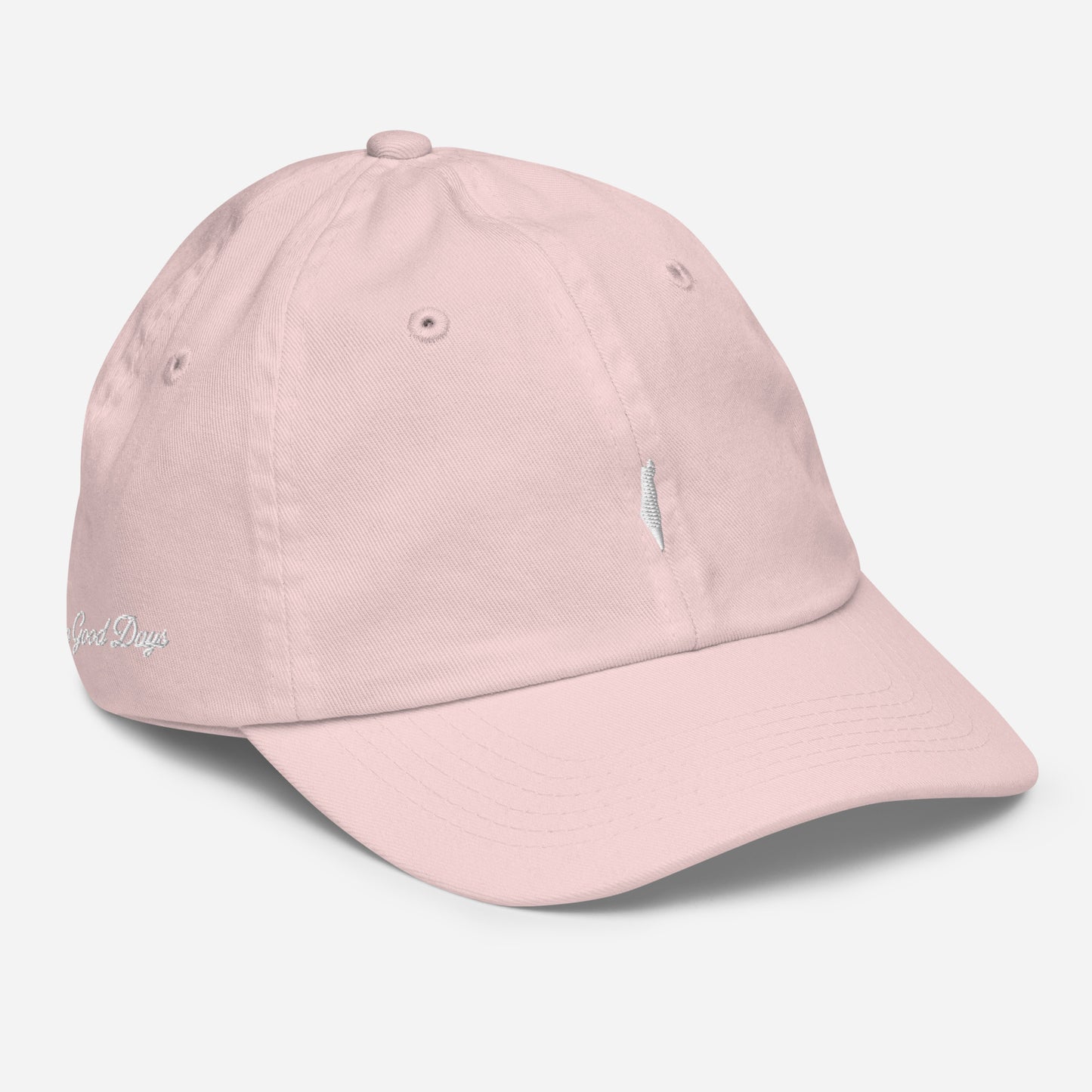 pink white cap kids israel side