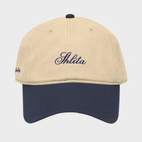 shlita script navy two tone