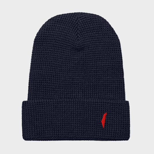waffle beanie israel navy red